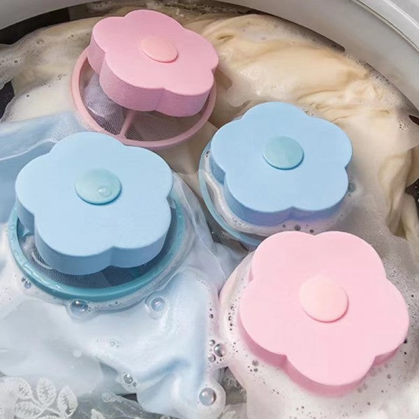 Washing Machine Lint Filter Hair Catcher Floating Mesh Bag - Shop N Save
