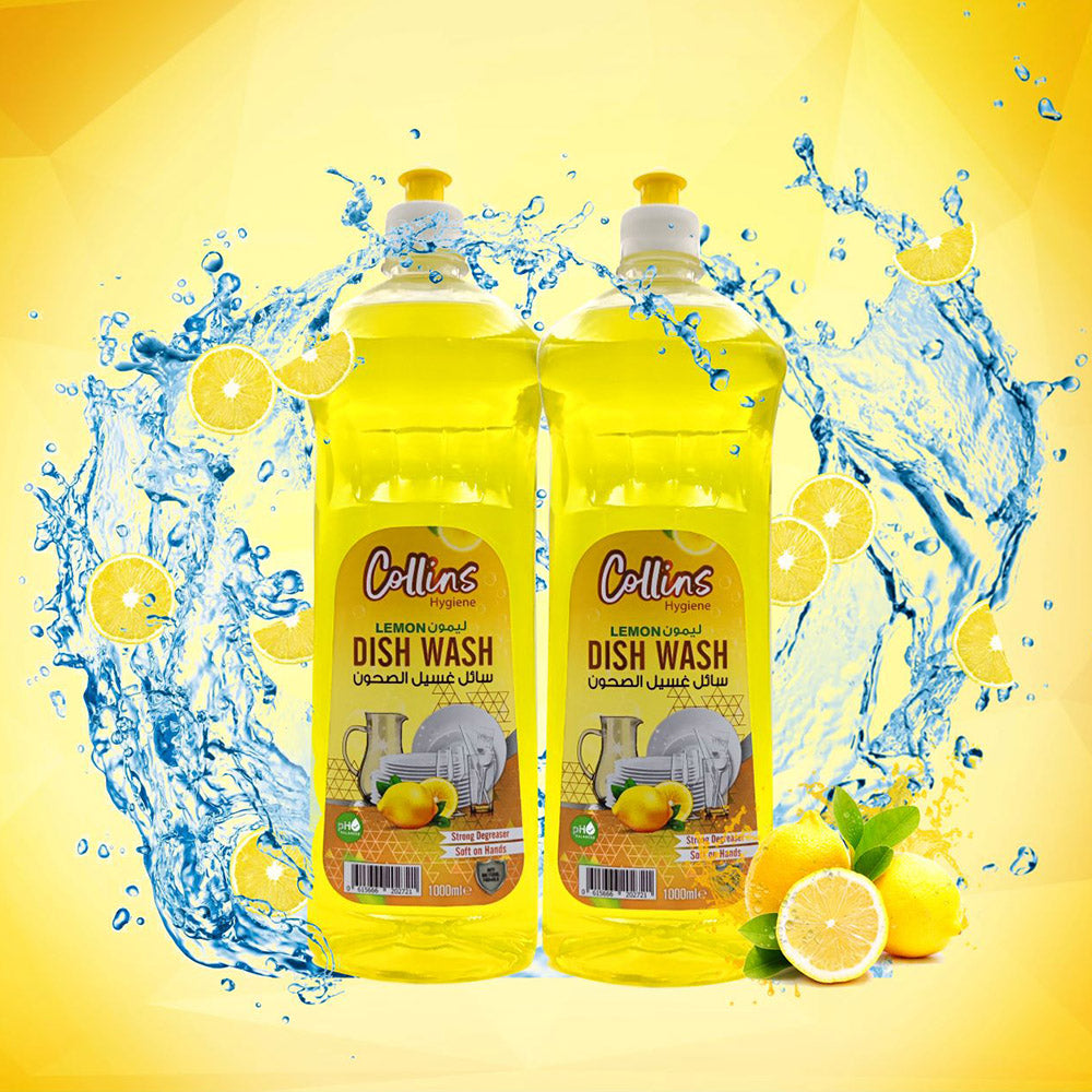 Collins Dishwash - Lemon Duo, 1L Promo Pack, Powerful Clean. - Shop N Save