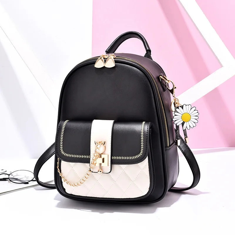 2023 Korean Backpack: Contrast Color, Large Capacity, Travel-Ready - Shop N Save