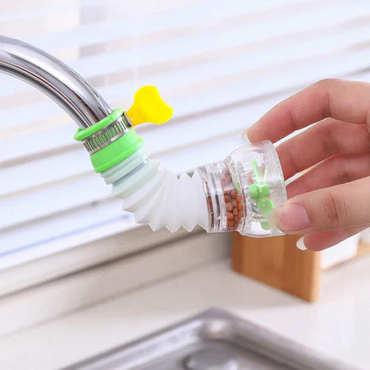 Kitchen Bathroom Faucet Head 360 Degree Rotatable Spray Water Saving Purifier Filter Adjustable With Lock Clip - Shop N Save