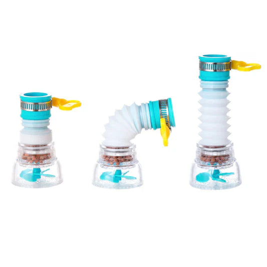 Kitchen Bathroom Faucet Head 360 Degree Rotatable Spray Water Saving Purifier Filter Adjustable With Lock Clip - Shop N Save