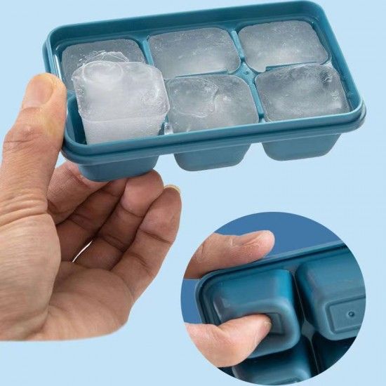 Kitchen Plastic Ice Cube Molds Tray Home Bar Party Light Green