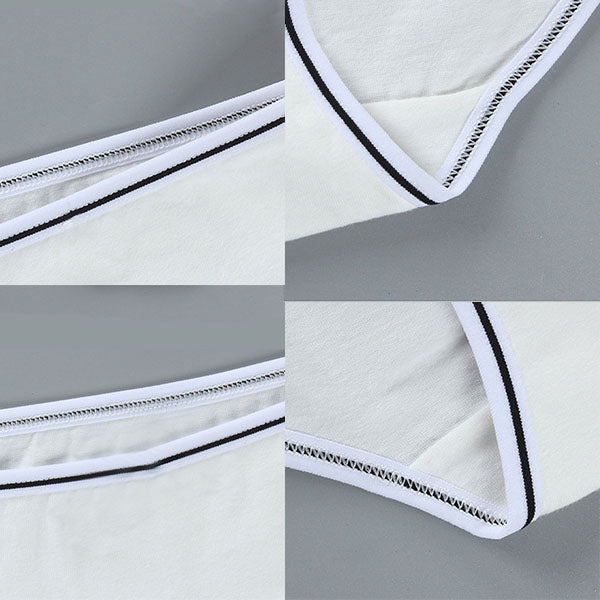 Soft Fabric Elastic Waist Panty High-Quality French Cut Teen Girls Underwear 8-15 Years - Gray