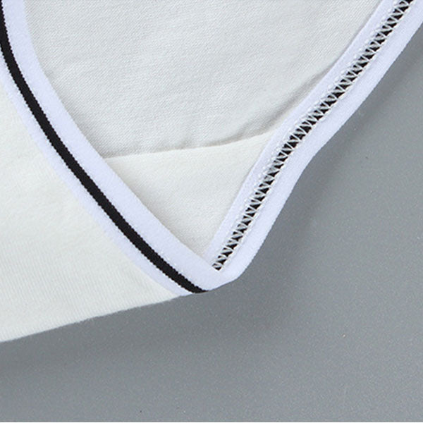 Soft Fabric Elastic Waist Panty High-Quality French Cut Teen Girls Underwear 8-15 Years - Pink