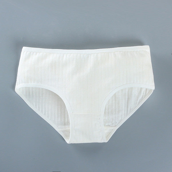 Soft Fabric Elastic Waist Panty High-Quality French Cut Teen Girls Underwear 8-15 Years - Pink