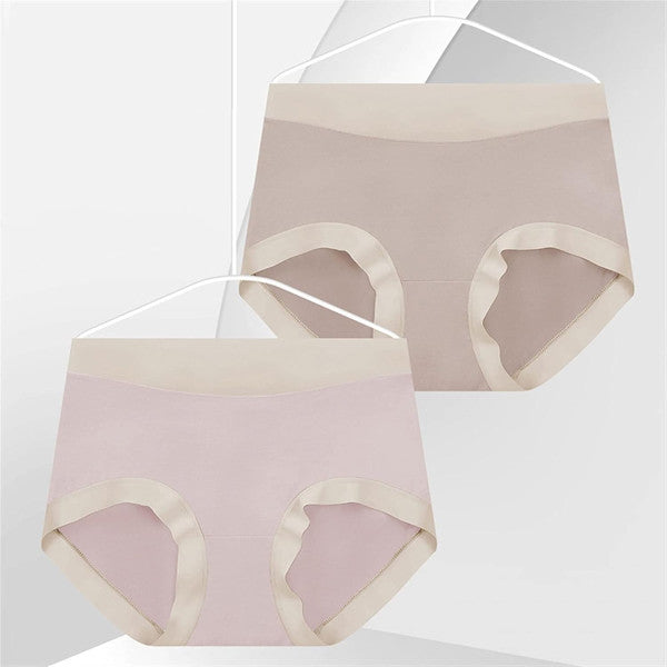 Elastic Waist Two Tone Hipster Panty Women's Innerwear Spandex Underwear's - Light Blue - Shop N Save
