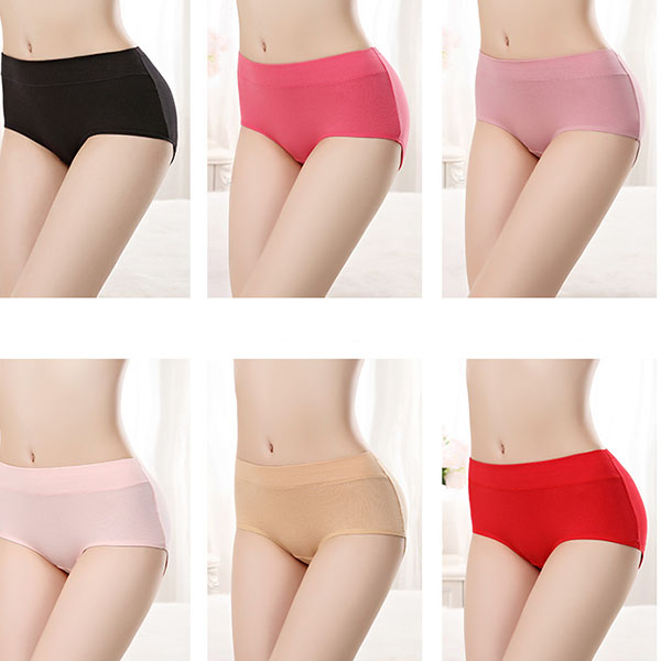 Stylish Hipster Panties Soft Breathable Underwear For Girls Cotton Blends Elastic Fitting Panty - Light Yellow - Shop N Save