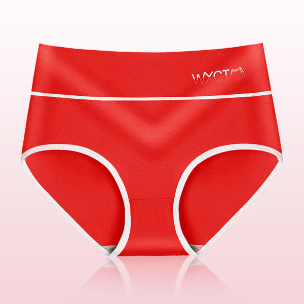 Comfy & Stylish Red Cotton Blend Hipster Underwear Elastic Waist Breathable Soft Fabric Stretchable Perfect for Everyday Wear - Shop N Save