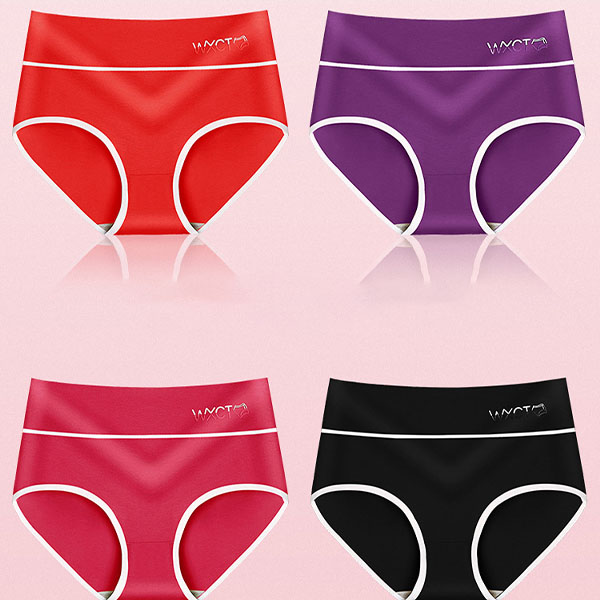 Stylish Purple Cotton Hipster Underwear Breathable Soft Comfortable and Stretchable Women\'s Undergarments with Elastic Waist - Shop N Save