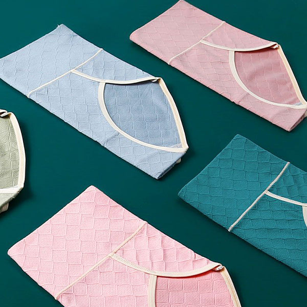 Bold and Trendy Geometric Hipster Underwear for Women Soft Cotton Blends Wide Elastic Waist Blue Ash Shade Perfect Inner Wear for Girls - Shop N Save