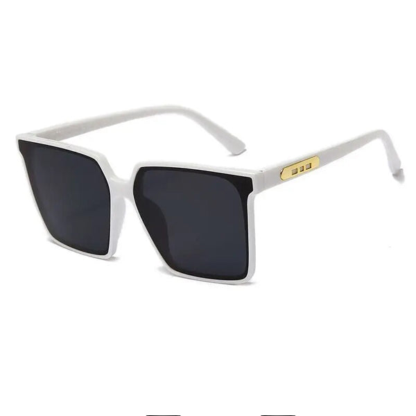 Stylish Square Shape Sunglasses for Women Fashionable Large Lens Sun Protective Eyewear Designer Girls Wear Plastic Frame and Safety Fibre Lens - Shop N Save