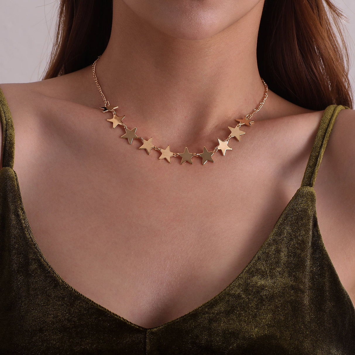 Star Choker Necklace - European American Fashion, Alloy Pendant - Shop N Save