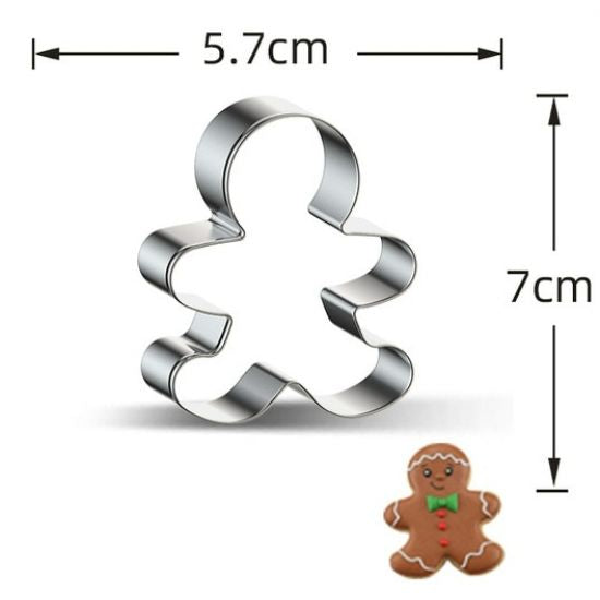Christmas Cookie Stainless Steel Candy Mould Silver - Shop N Save