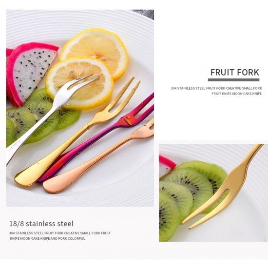 Luxury Stainless Steel Cake Dessert Mini Fork Silver - Shop N Save