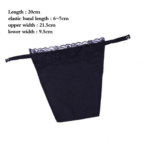 Anti Peep Invisible Bra Women Quick Easy Clip-On Lace Black