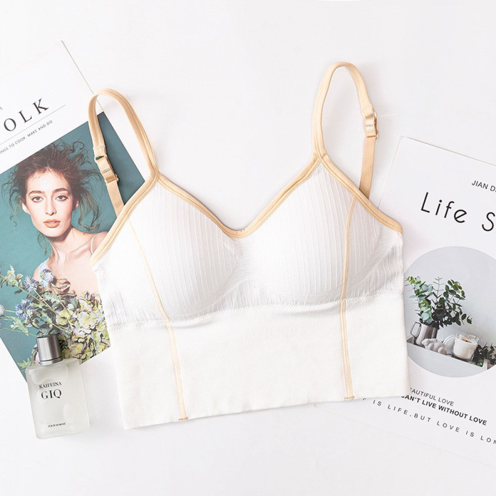 Women Fashion Top Tube Top Bra Cotton - White - Shop N Save