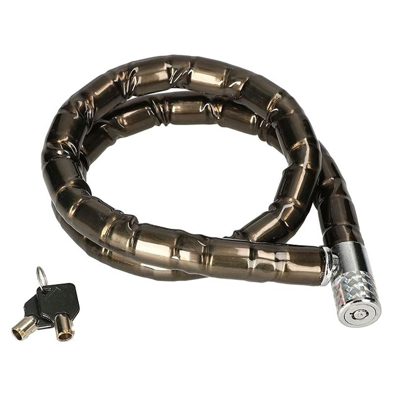 Motorcycle security cable lock (Black) .