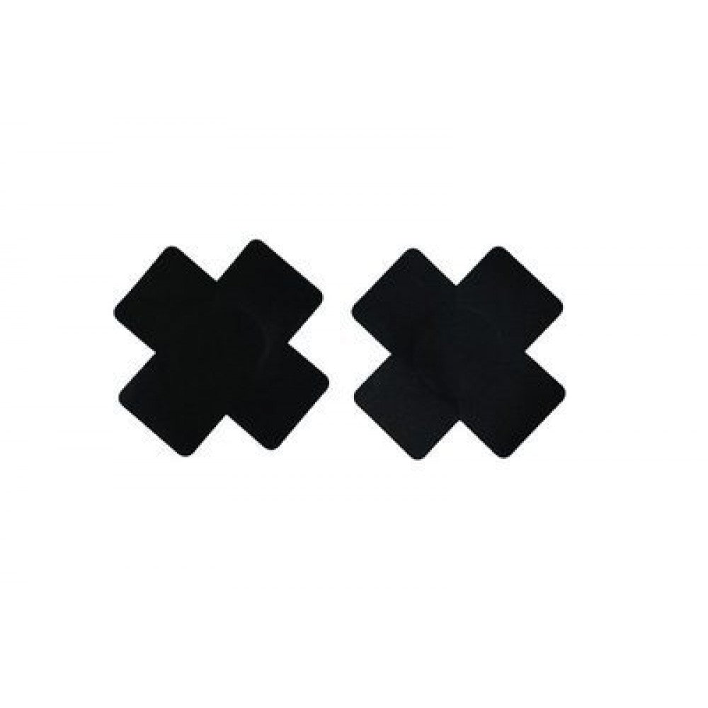 Cross Border Spot Black Ultra Thin Unisex Nipple Stickers Cover Cross Black - Shop N Save