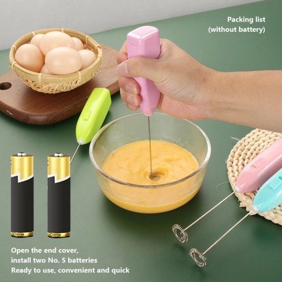 Milk Frother Mixer Portable Foamer Maker Without Battery (Blue) - Shop N Save