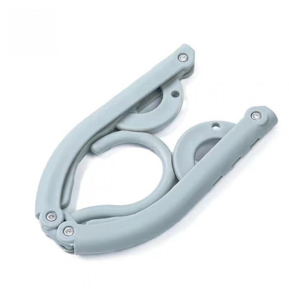 Creative Multifunction Clothes Hanger Portable Durable Folding - Pink