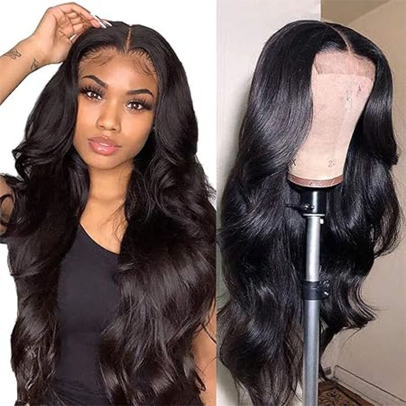 Women's Long Curly Hair Wig: Middle Parting, Big Waves