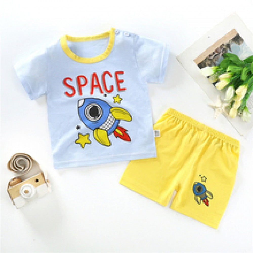New Born Toddler Shirt Fashion Shorts 2pcs Tracksuits Matching Set - Shop N Save