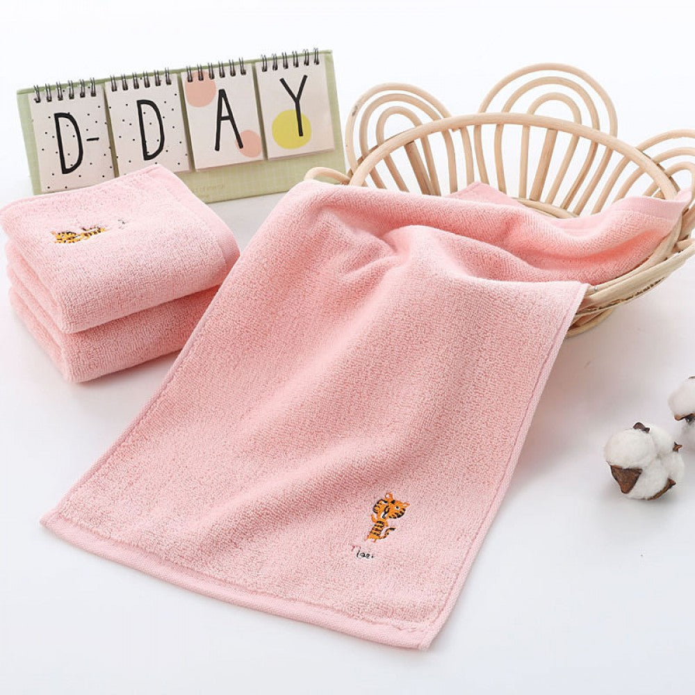 Pure Cotton new born Towel 25x50cm - White - Shop N Save