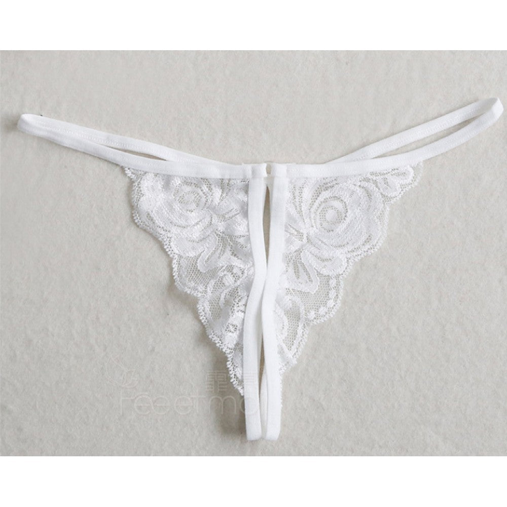 Women Lace Lingerie Nightwear Set - White - Shop N Save