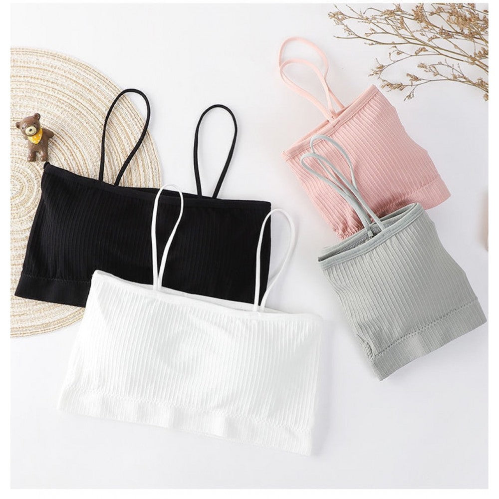 Korean Version Soft Cotton Bra For Women - Pink - Shop N Save