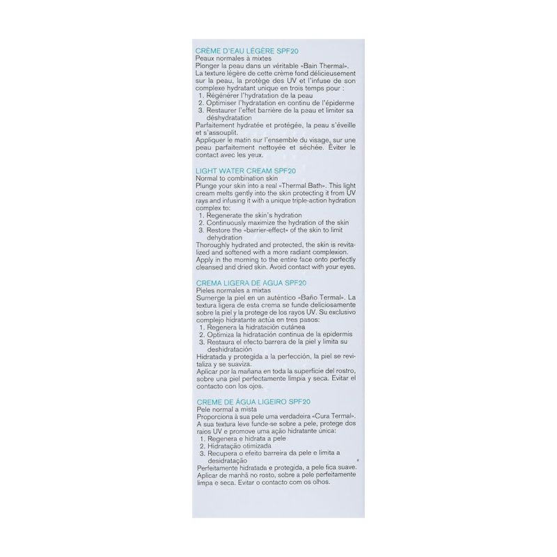 EAU THERMALE CREME D'EAU SPF20 T 40ML - Shop N Save