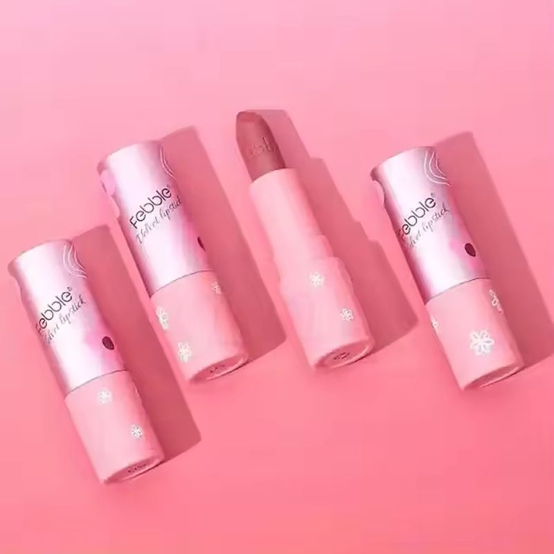 Febble Velvet Lipstick: Luxurious Matte Finish for Stunning Lips 1 pcs (01)