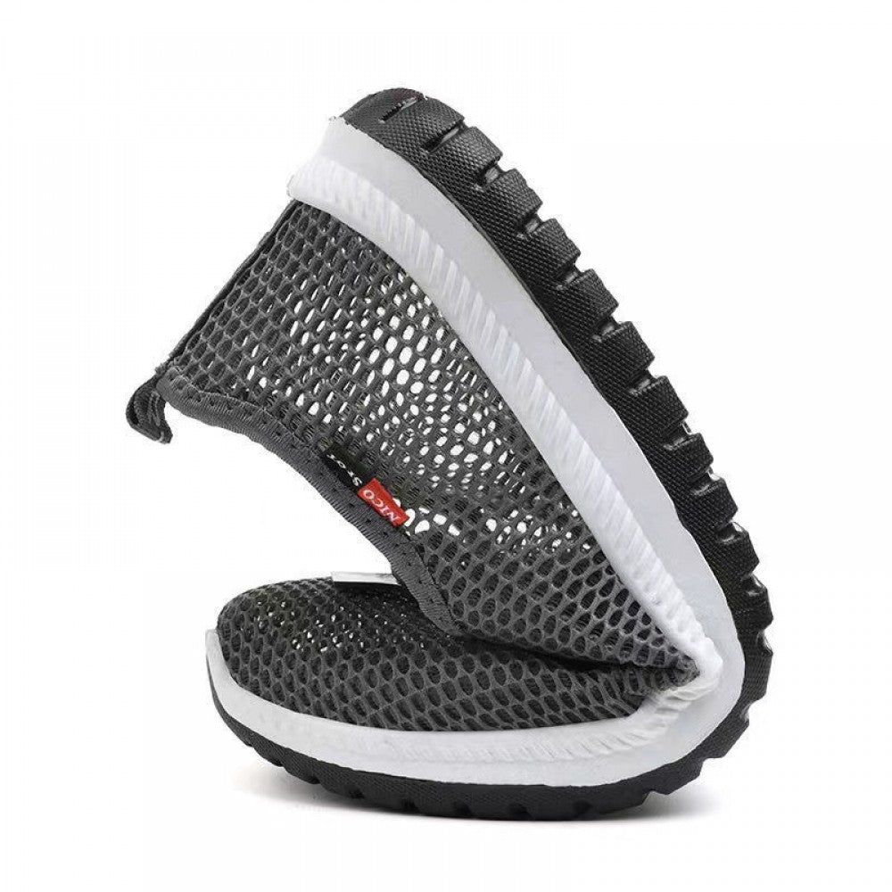 Sneakers for MEN Lightweight Breathable Non-Slip Soft And Comfortable Shoes For Walking Running Jogging Exercise Gym and Outdoor Office Casual Shoes - Gray