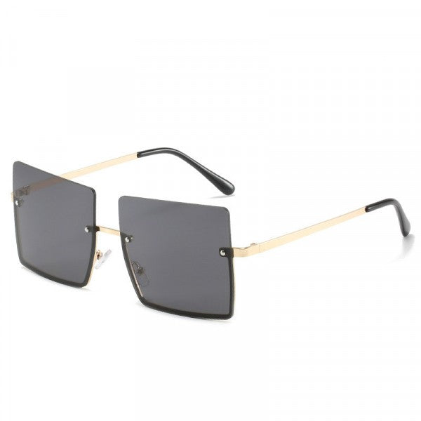 Square Frame Fashion Wild Sunglasses - Dark Gray - Shop N Save
