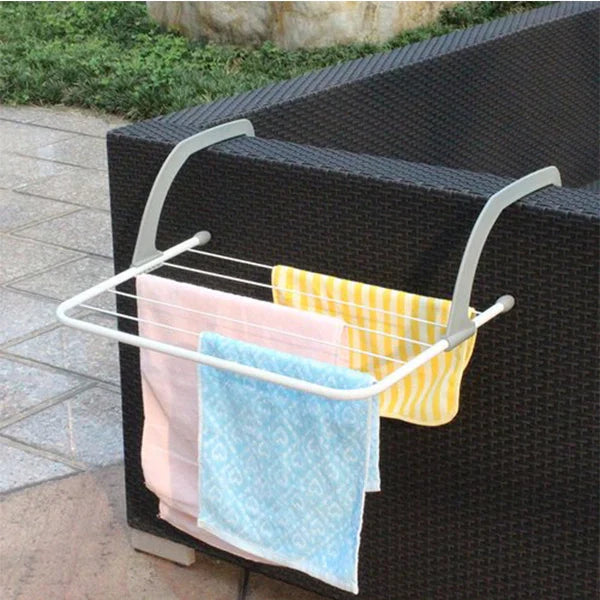Foldable Clothes Towels Drying Rack Hanger - White