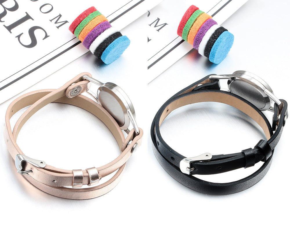 Men's And Women's Fashion Stainless Steel Hollow Essential Oil Diffusion Perfume Lucky Tree Bracelet