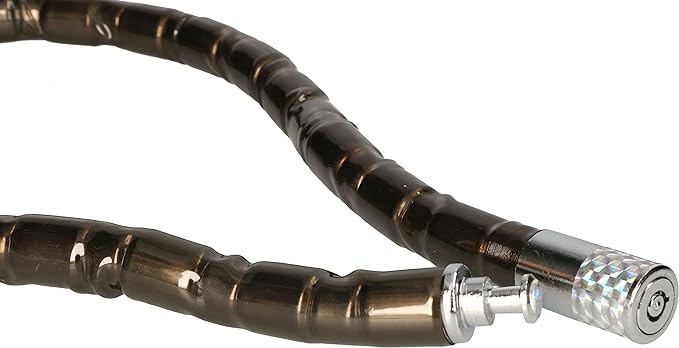 Motorcycle security cable lock (Black) .