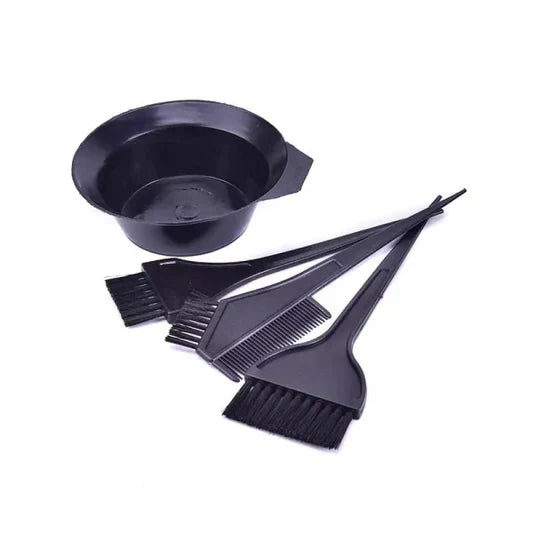 4 Pcs Hair Coloring Dyeing Brush Kit - Black - Shop N Save