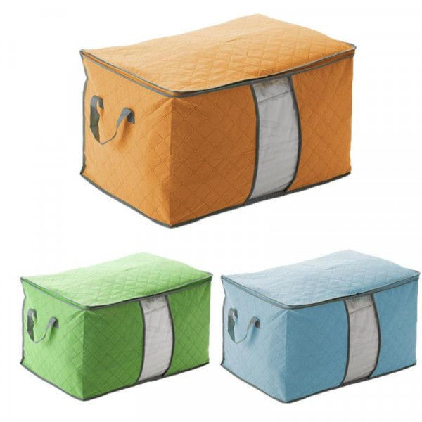 Nonwoven Clothes Finishing Quilt Storage Bag - Green
