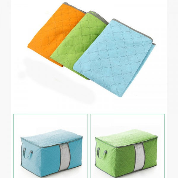 Nonwoven Clothes Finishing Quilt Storage Bag - Green