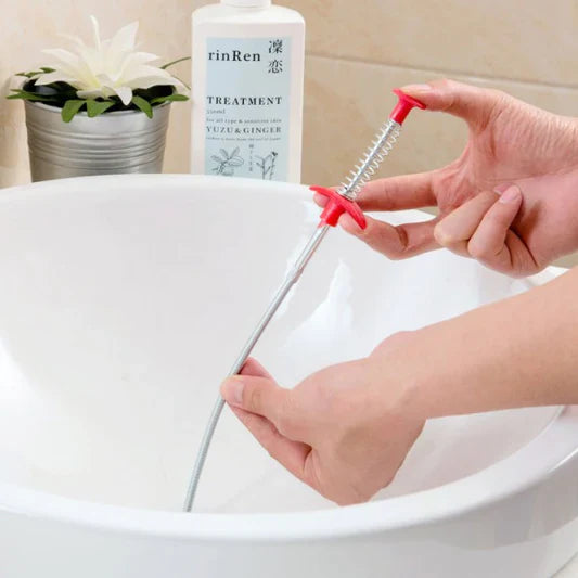 Bendable Grabber Sewer Sink Cleaner Hook - Silver - Shop N Save