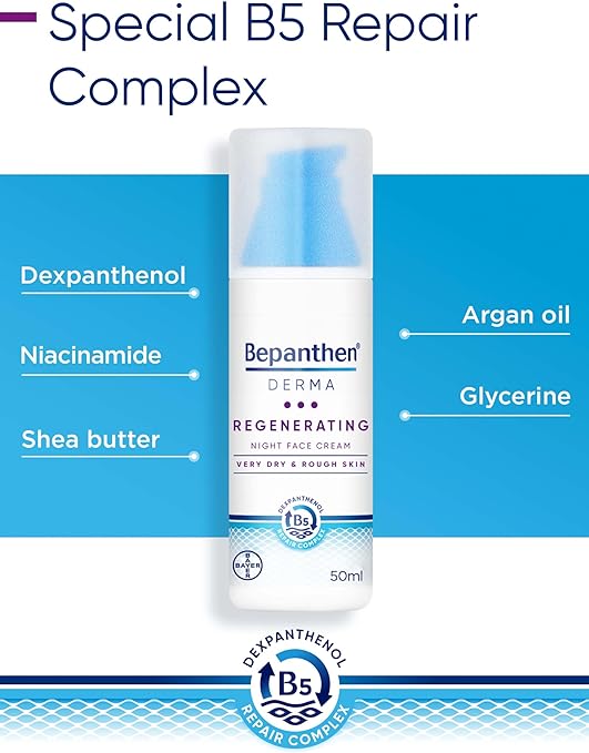 Bepanthen® DERMA Regenerating Night Face Cream, 50 ml pump bottle - Shop N Save