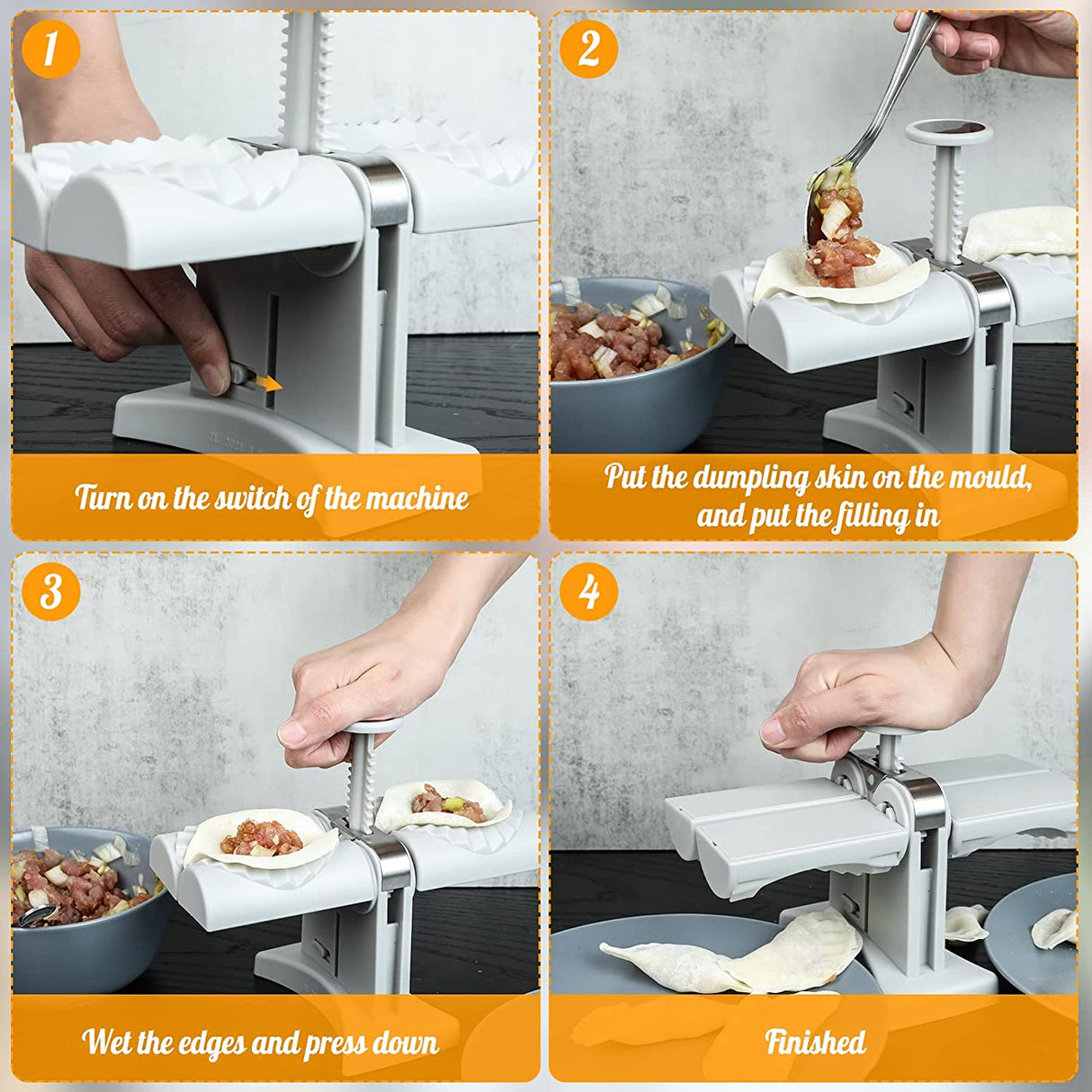 Quick Automatic Press Mould Dumpling Maker Set