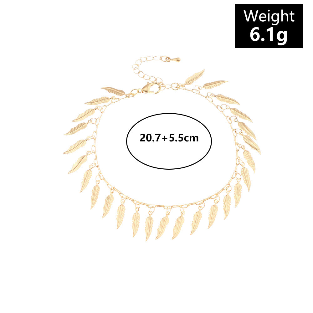 Shell Leaf Fashion Pendant Women's Footwear