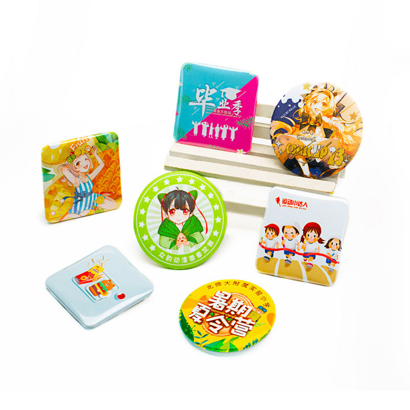 Fashion DIY Custom Tinplate Chest Badge
