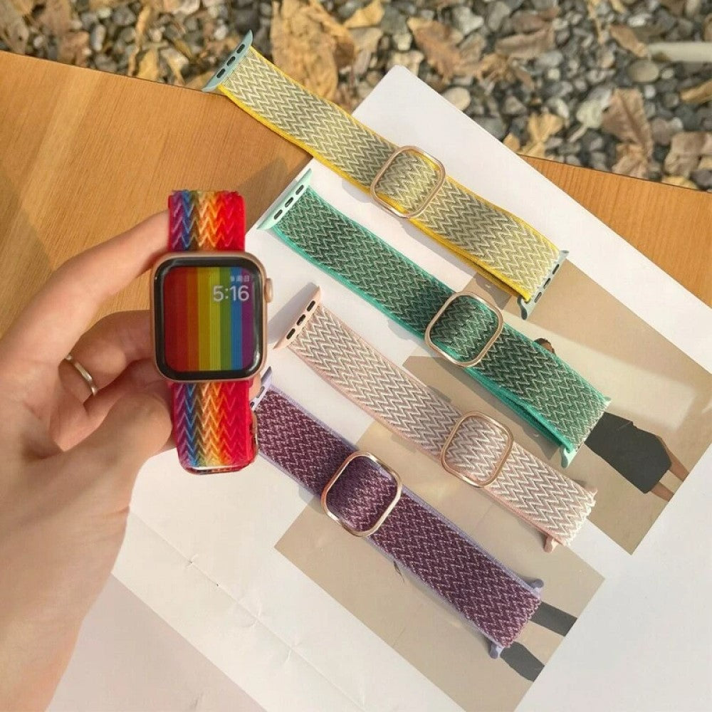 Nylon Loop Strap For Apple Smartwatch Belt Red