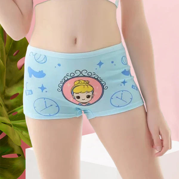 4 Pieces Children Girls Princess Underwear Panties - Multi Color