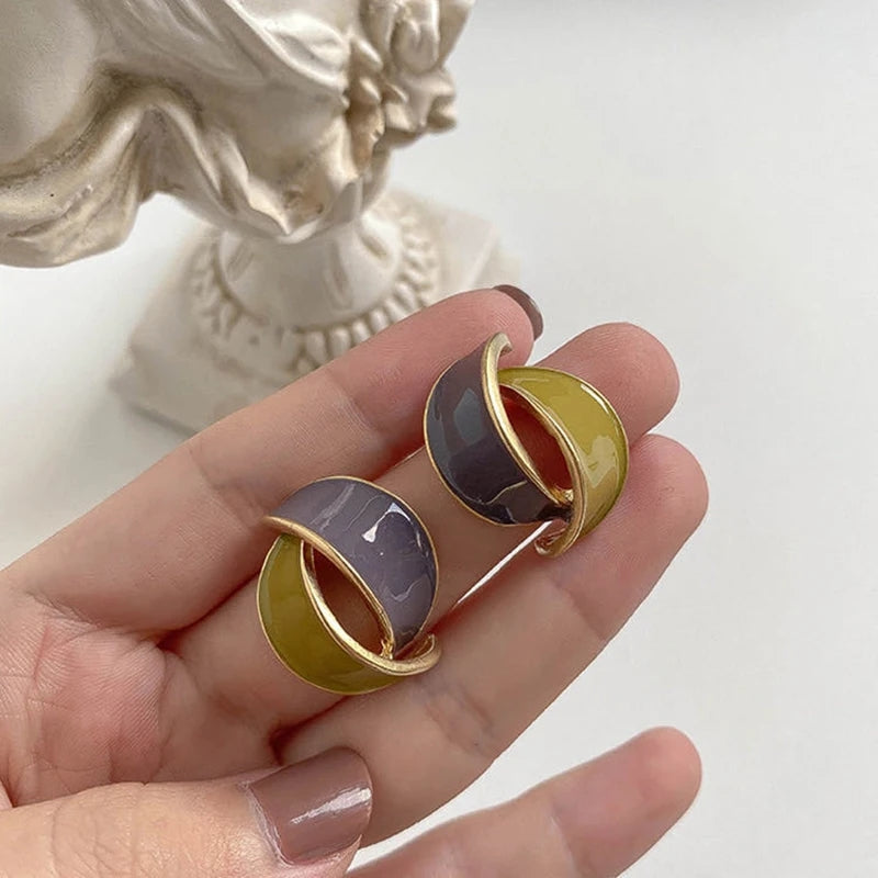 2023 Retro Gold Studs: Fashion Statement Earrings for Women - Shop N Save