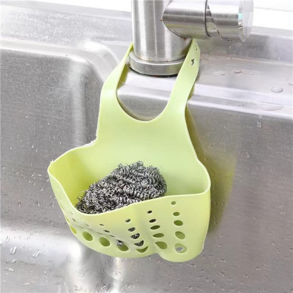 Kitchen Adjustable Snap Sink Storage Strainer Holder - Pink
