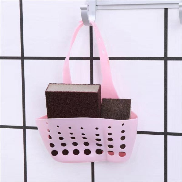 Kitchen Adjustable Snap Sink Storage Strainer Holder - Green