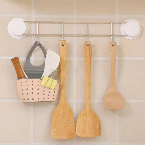 Home Storage Adjustable Sink Drain Storage Basket - Gray